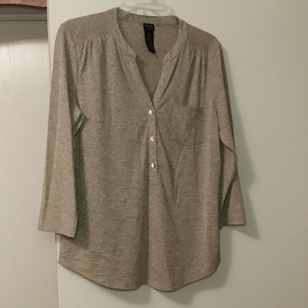 Metallic Sparkly 🌟🌟Rafaella Blouse Rafaella blouse Size M - Picture 13 of 14